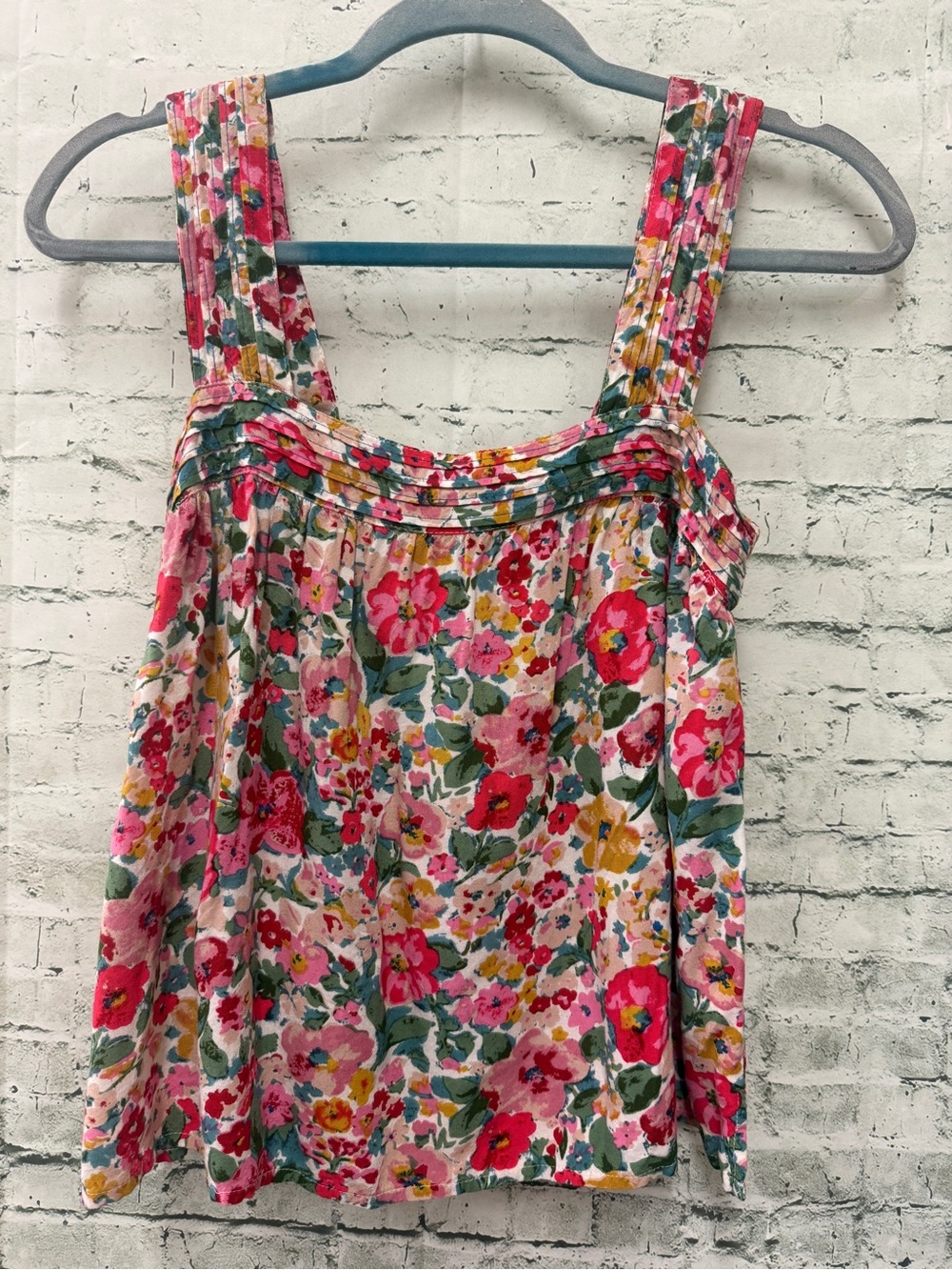 NATURAL LIFE Pink Multi Floral Square-Neck top